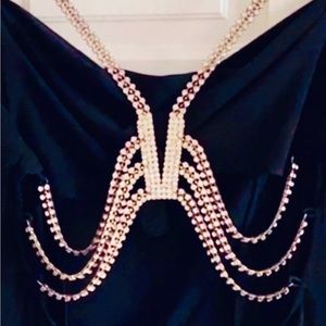 🎁NWT Cache Black Top Rhinestones fits Medium🎁